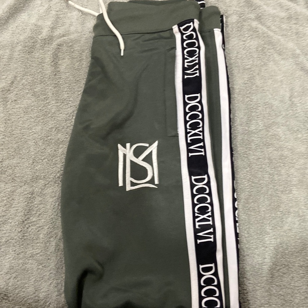 Men Green Sweat Pants